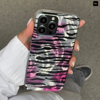 قاب گوشی موجدار زبرا ارغوانی (IMD Wave Zebra Magenta)