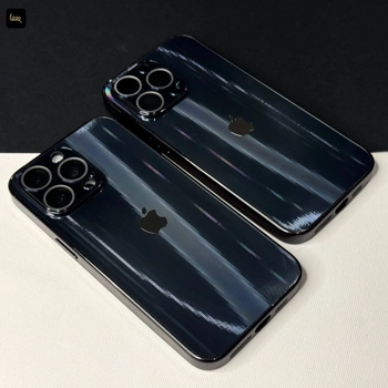 قاب آیفون لیزری نقطه ای Onyx Black مدل Laser Ver Dots با افکت لیزری نقطه‌ای براق 
