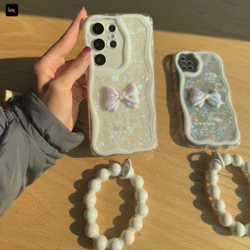 قاب گوشی پاپیون یخی لاو به همراه آویز (Icy Bowtie Love)