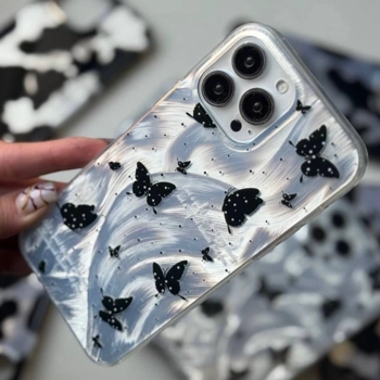 قاب گوشی پروانه های مشکی (Imd Butterflies Black)