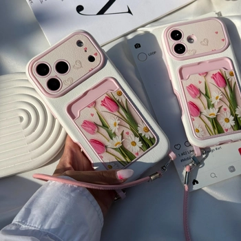 قاب گوشی کلاسیککارد لاله و بابونه (Classicard Tulip Choko)