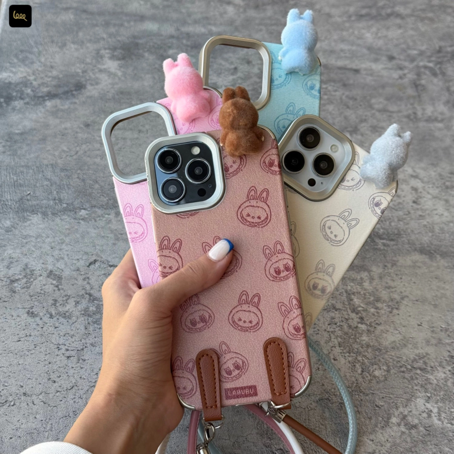 قاب گوشی لبوبو به همراه آویز (Masa Labubu+Strap) قاب گوشی لبوبو به همراه آویز (Masa Labubu+Strap)