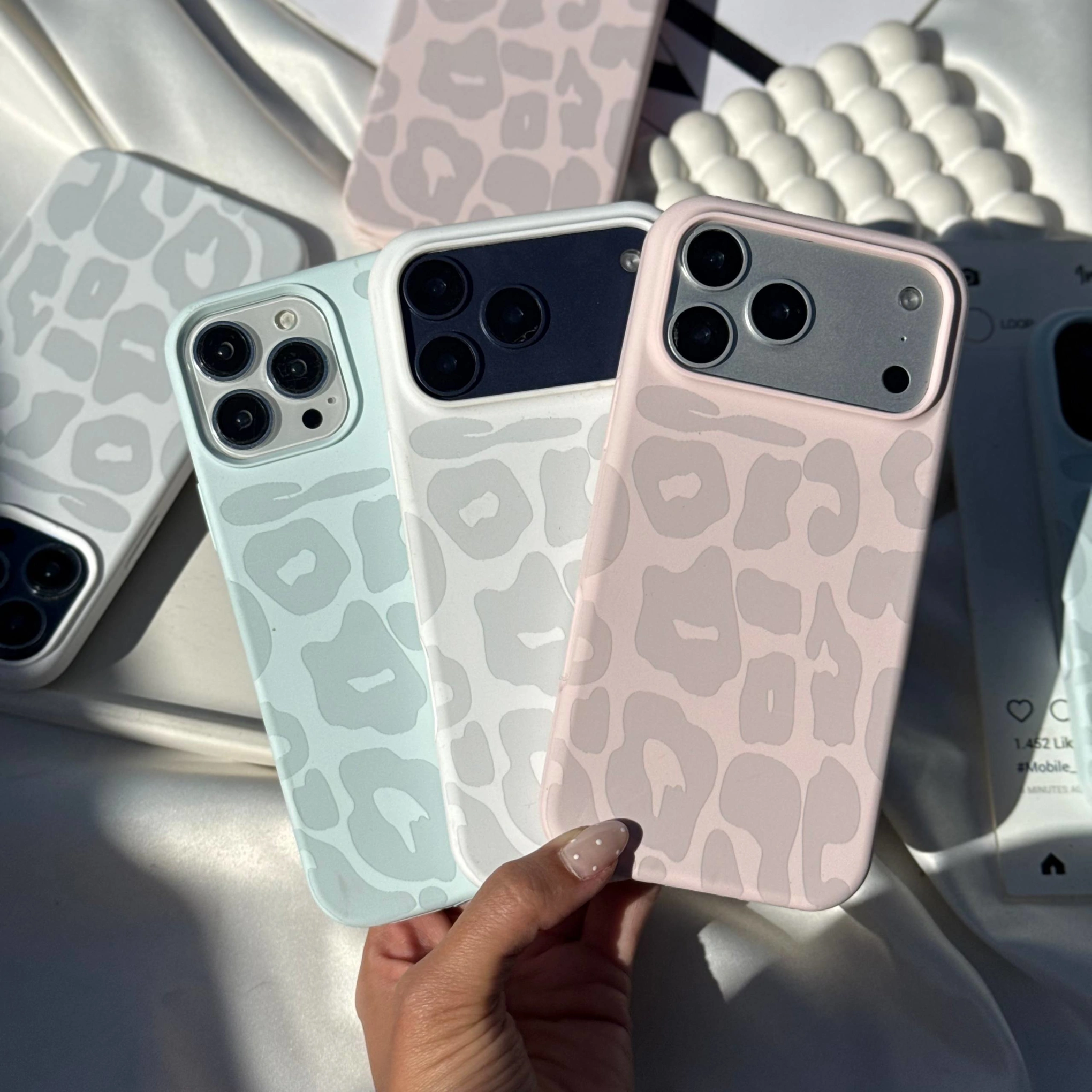 قاب گوشی سیلیکن پلنگ صورتی (Leo Pink Silicone)