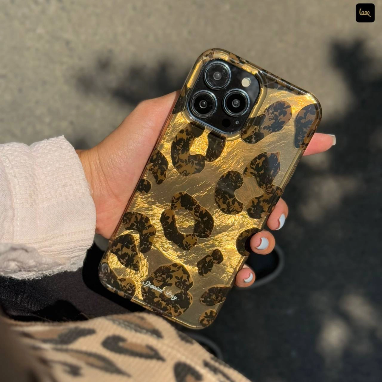 قاب گوشی پلنگی طلایی زیتونی (IMD Leopard Olive Golden) قاب گوشی پلنگی طلایی زیتونی (IMD Leopard Olive Golden)