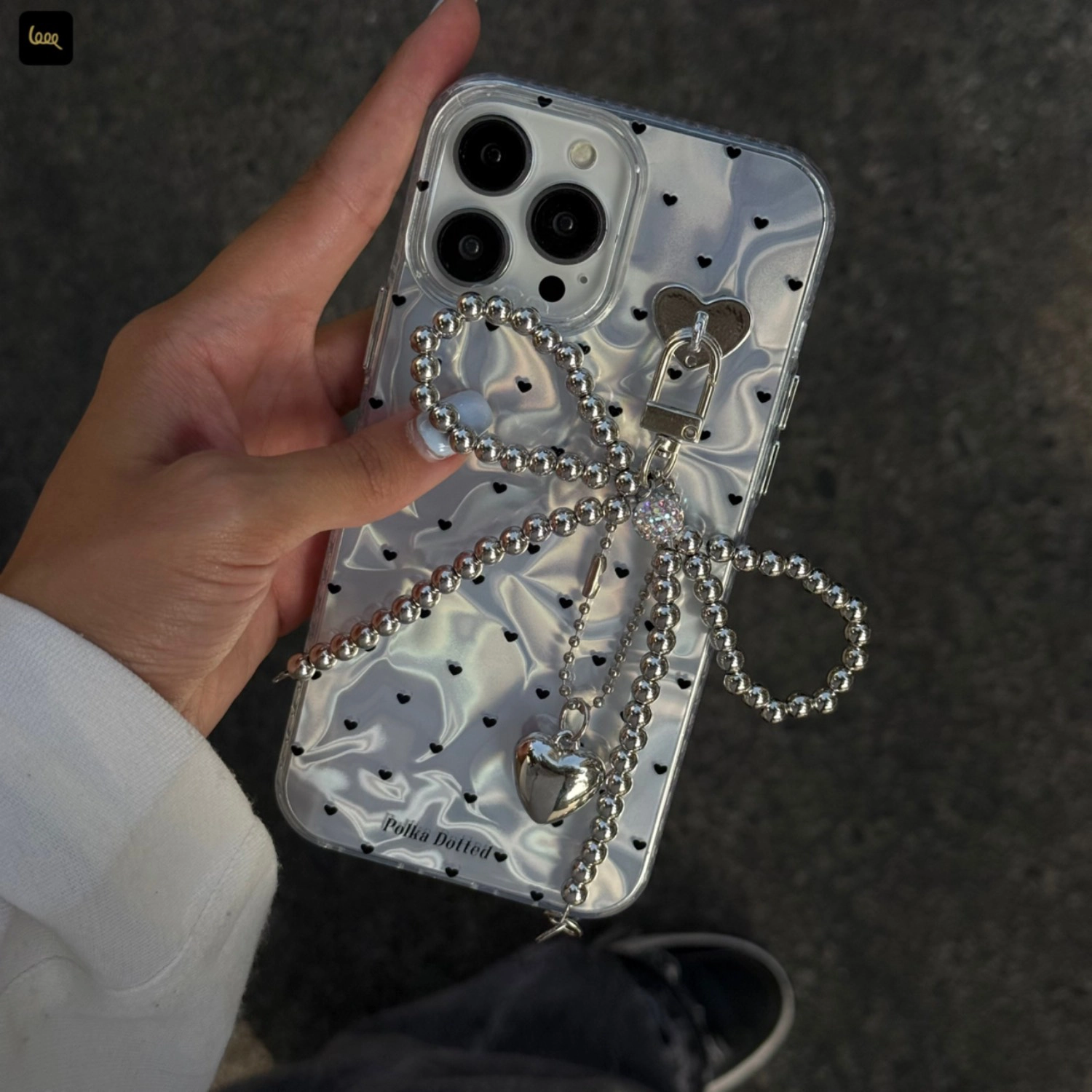 قاب گوشی واتر افکت قلبی به همراه آویز (Watereffect Tiny Heart + Pendant) قاب گوشی واتر افکت قلبی به همراه آویز (Watereffect Tiny Heart + Pendant)