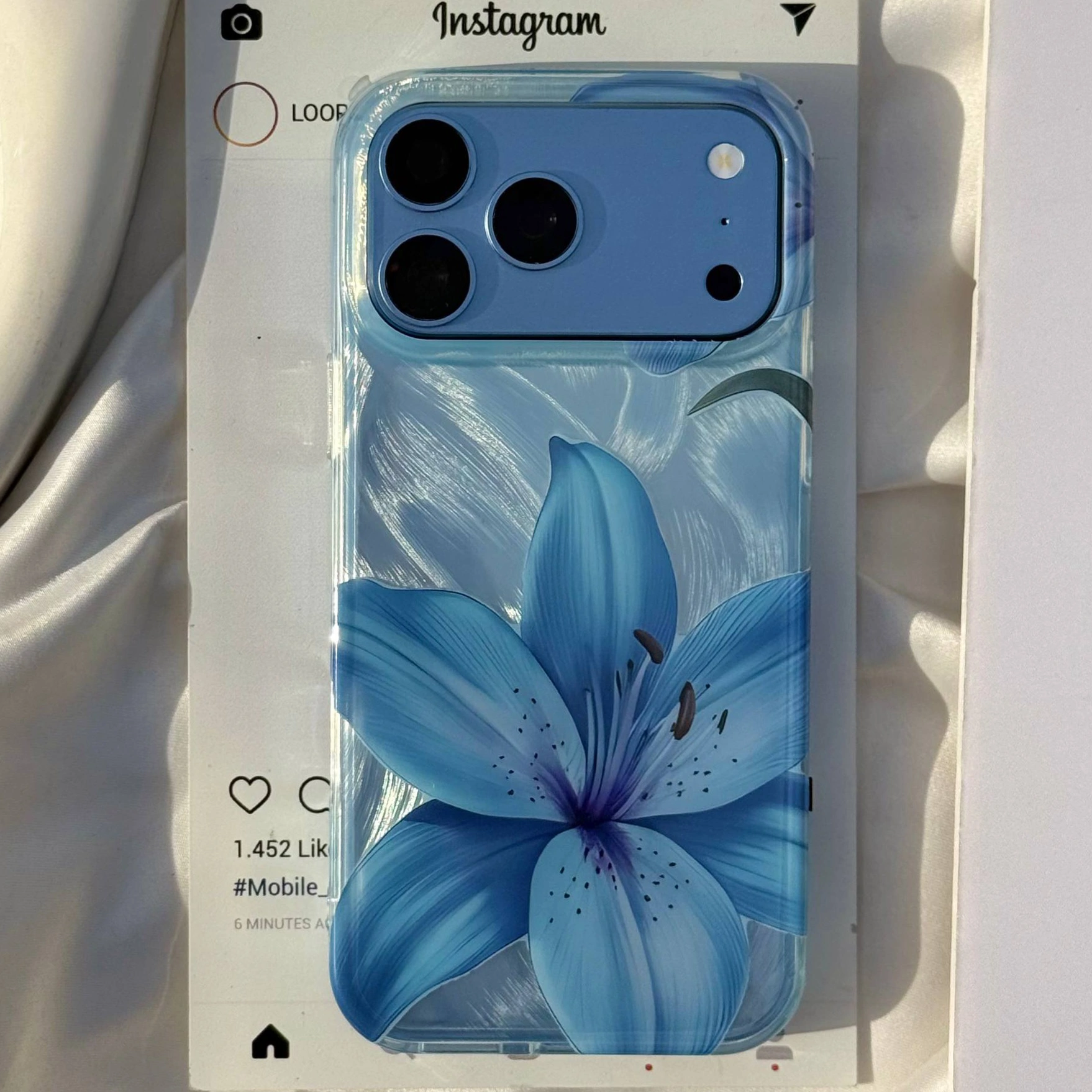 قاب گوشی لیلیوم آبی (Imd Lily Blue) قاب گوشی لیلیوم آبی (Imd Lily Blue)
