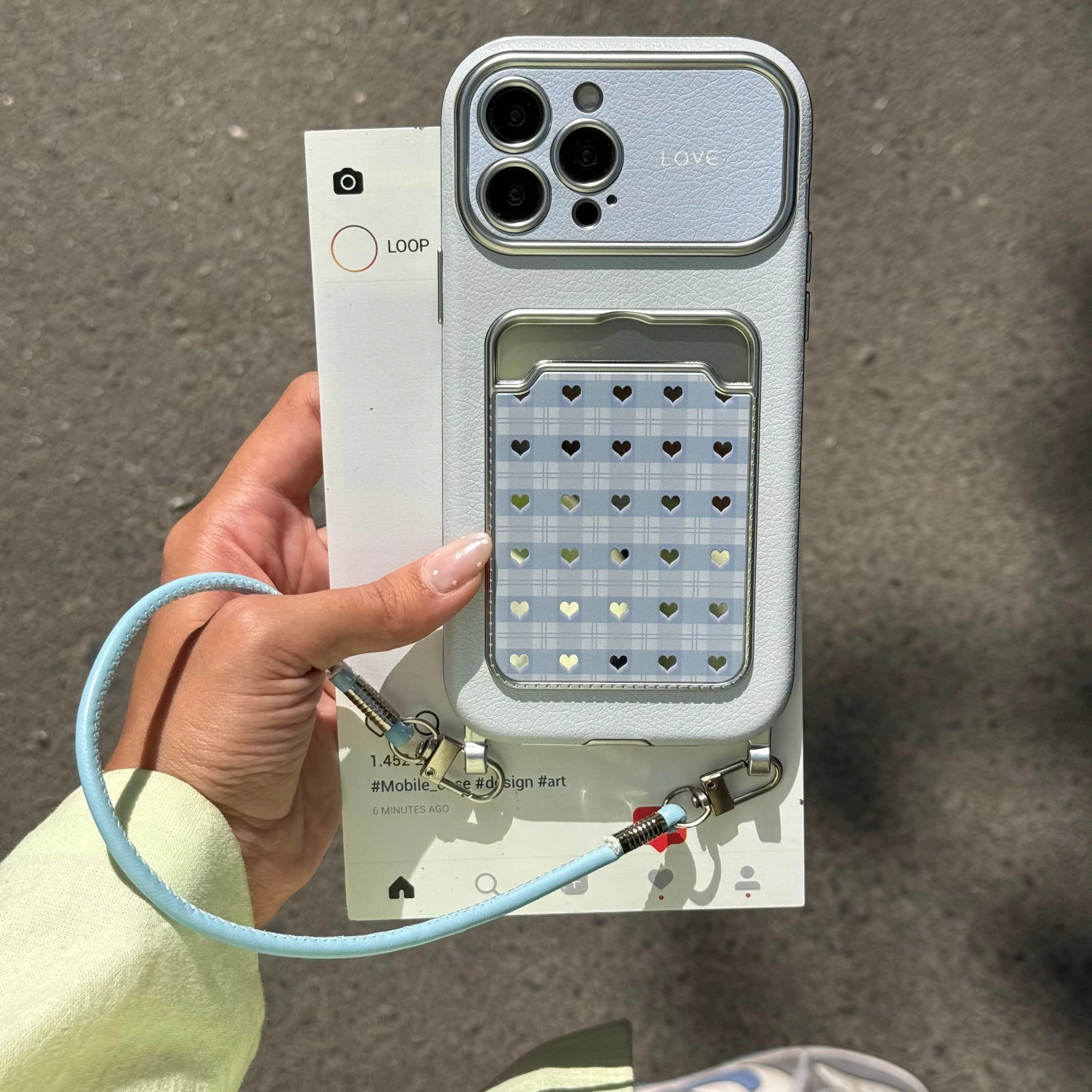 قاب گوشی کلاسیکارد قلب آیینه ای (Classicard Heart Blue Mirror) قاب گوشی کلاسیکارد قلب آیینه ای (Classicard Heart Blue Mirror)