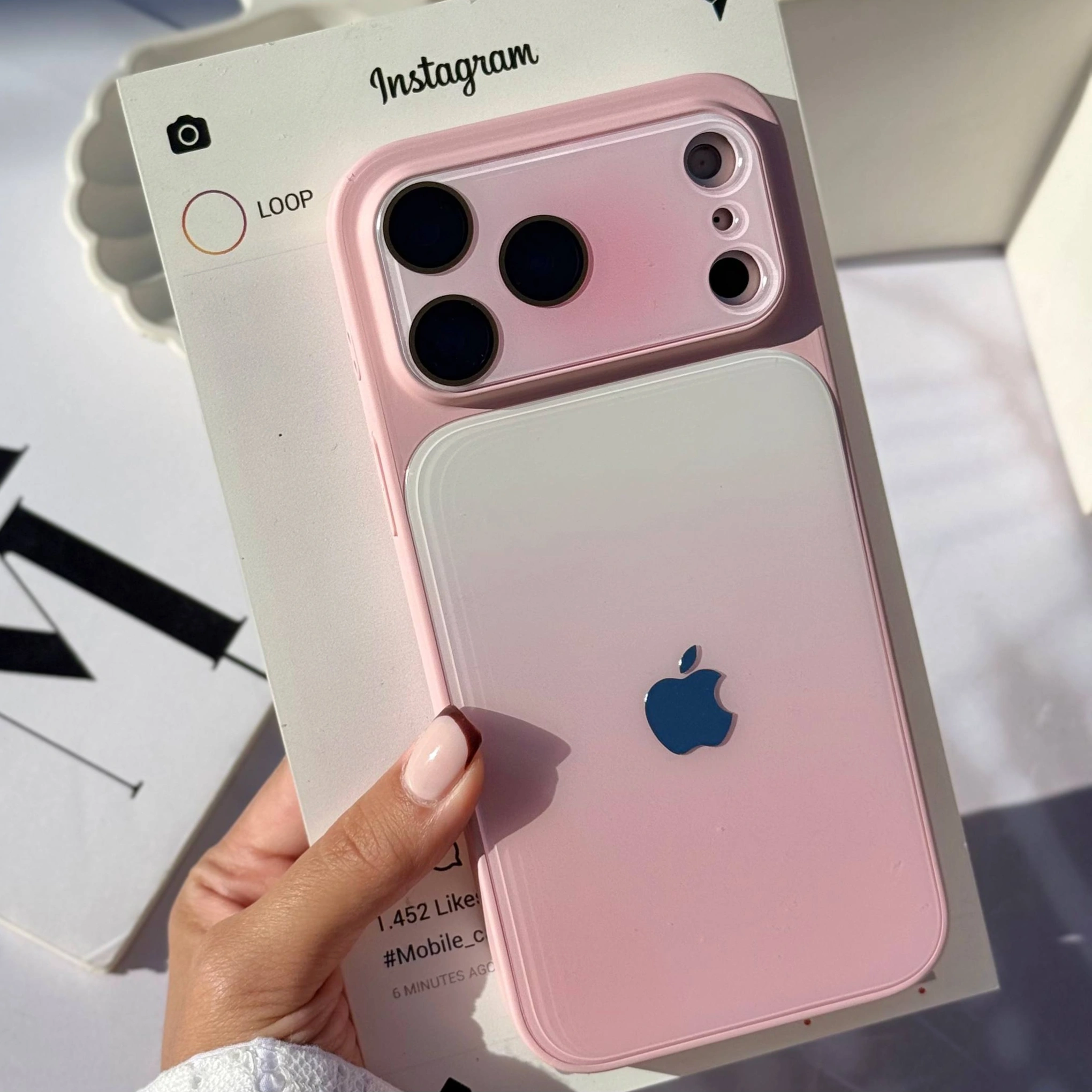 قاب گوشی لنز پینکی گرادینت (Lens Pinky Gradient) قاب گوشی لنز پینکی گرادینت (Lens Pinky Gradient)