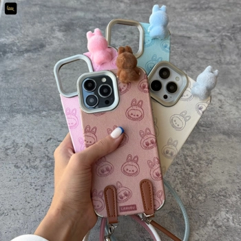 قاب گوشی لبوبو به همراه آویز (Masa Labubu+Strap)