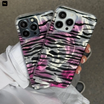 قاب گوشی موجدار زبرا ارغوانی (IMD Wave Zebra Magenta)