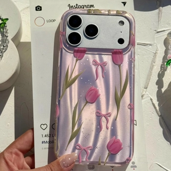 قاب گوشی لاله و پاپیون صورتی (Imd Tulip & Bowtie Pinky)