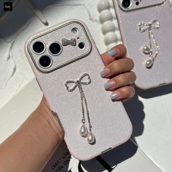 قاب گوشی کلاسیک اکلیلی صورتی (Classic Pinky Glitter)