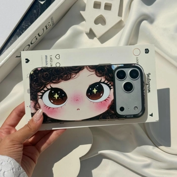 قاب گوشی سوکول دختر مو فرفری با چشمای کیوت(Socool Kawa Eye Girl)
