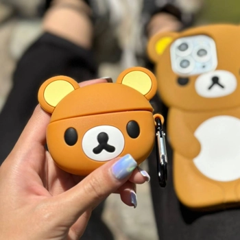قاب ایرپاد خرس سیلیکن (Airpods Case Silicone Bear)