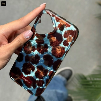 قاب گوشی پلنگی فیروزه ای (Imd Leo Cyan)