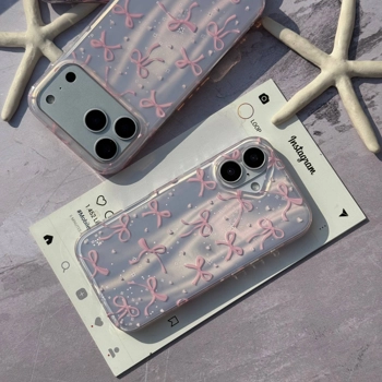 قاب گوشی پاپیون مرجانی صورتی (Imd Bowtie Pink Coral)