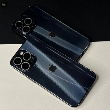 قاب آیفون لیزری نقطه ای Onyx Black مدل Laser Ver Dots با افکت لیزری نقطه‌ای براق 