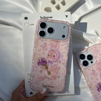 قاب گوشی خرگوشی گلدار (Imd Cute Rabbit Floral)