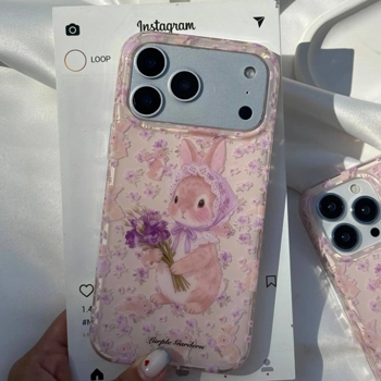 قاب گوشی خرگوشی گلدار (Imd Cute Rabbit Floral)