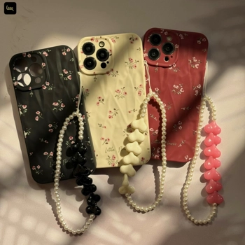 قاب گوشی گل های کوچک به همراه آویز(Little Flower+Pendant)