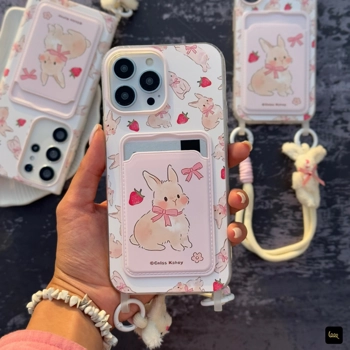 قاب گوشی خرگوش جاکارتی دار آیفون - سامسونگ - شیائومی(Pocket Rabbit)
